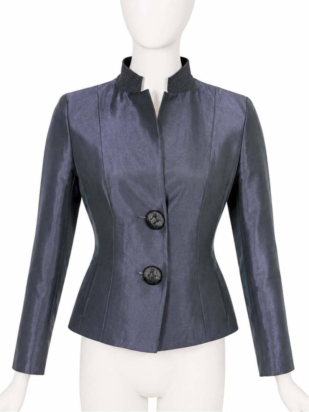 Rene Lezard Double Button Navy Blazer -size 36 NWT
